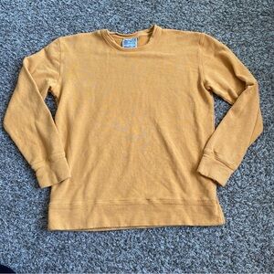 Jungmaven Sweatshirt Men's M Yellow Mustard Hemp Organic Cotton Crewneck USA
